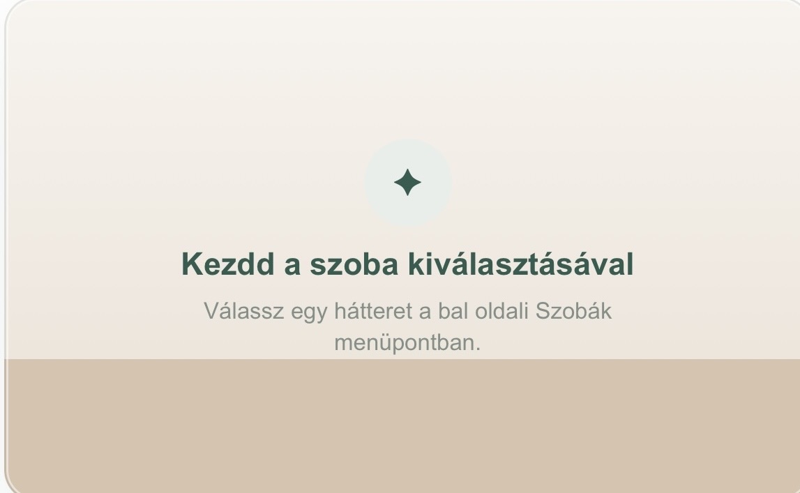 Üres babaszoba a MamaME Designerben