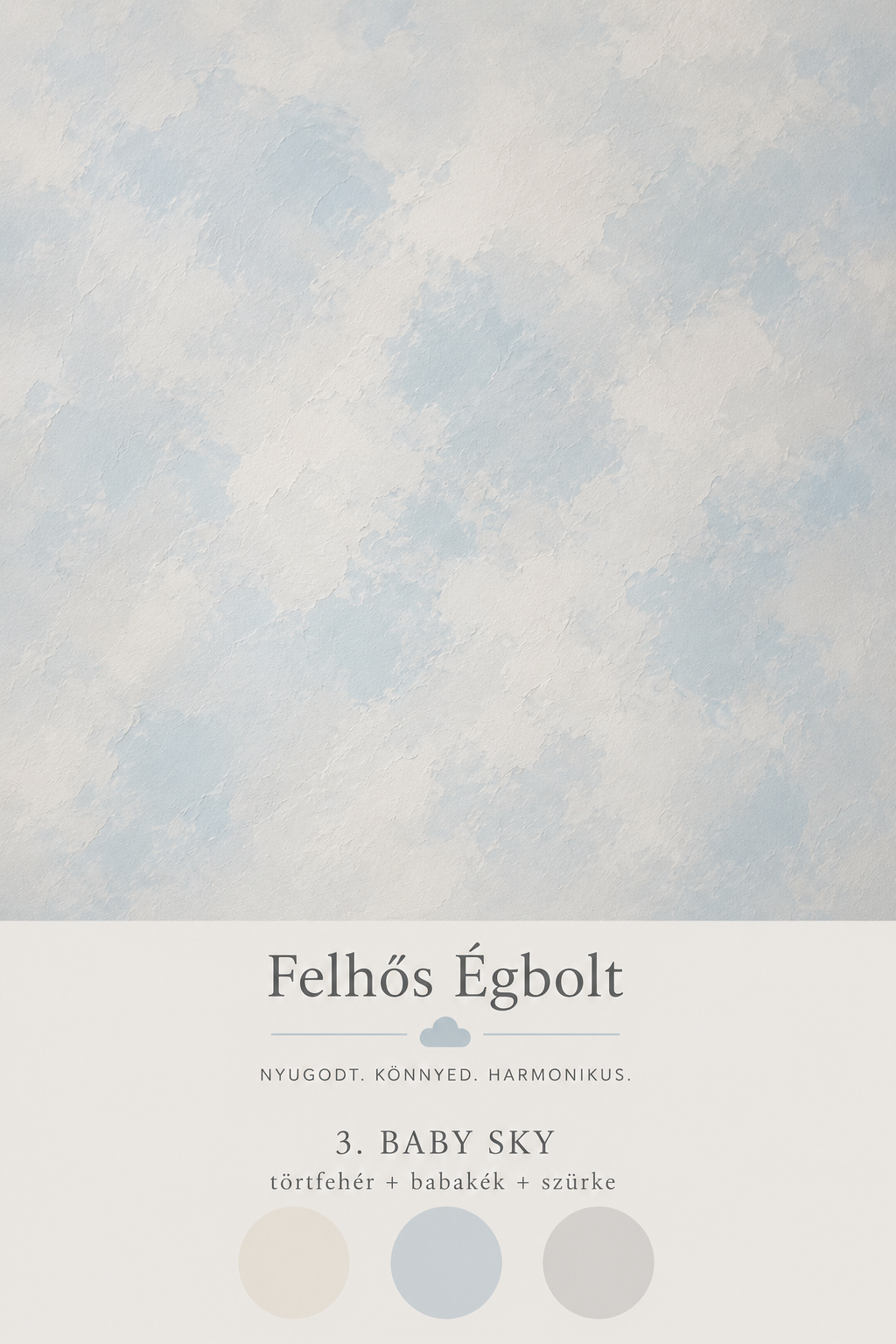 Felhős égbolt falminta